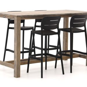 Forza Pazzia/ROUGH-X 180 cm Gartenbar-Set 5-teilig stapelbar