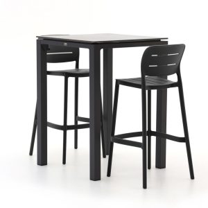 Forza Pazzia/Trecenta 75 cm Gartenbar-Set 3-teilig stapelbar
