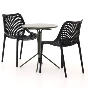 Forza Ripi/Aziano ø 60 cm Balkon-Set 3-teilig stapelbar