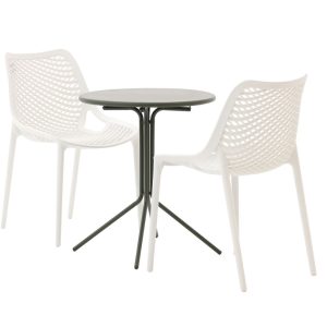 Forza Ripi/Aziano ø 60 cm Balkon-Set 3-teilig stapelbar