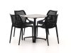 Forza Ripi/Canzo 80 cm Gartenmöbel-Set 5-teilig stapelbar klappbar