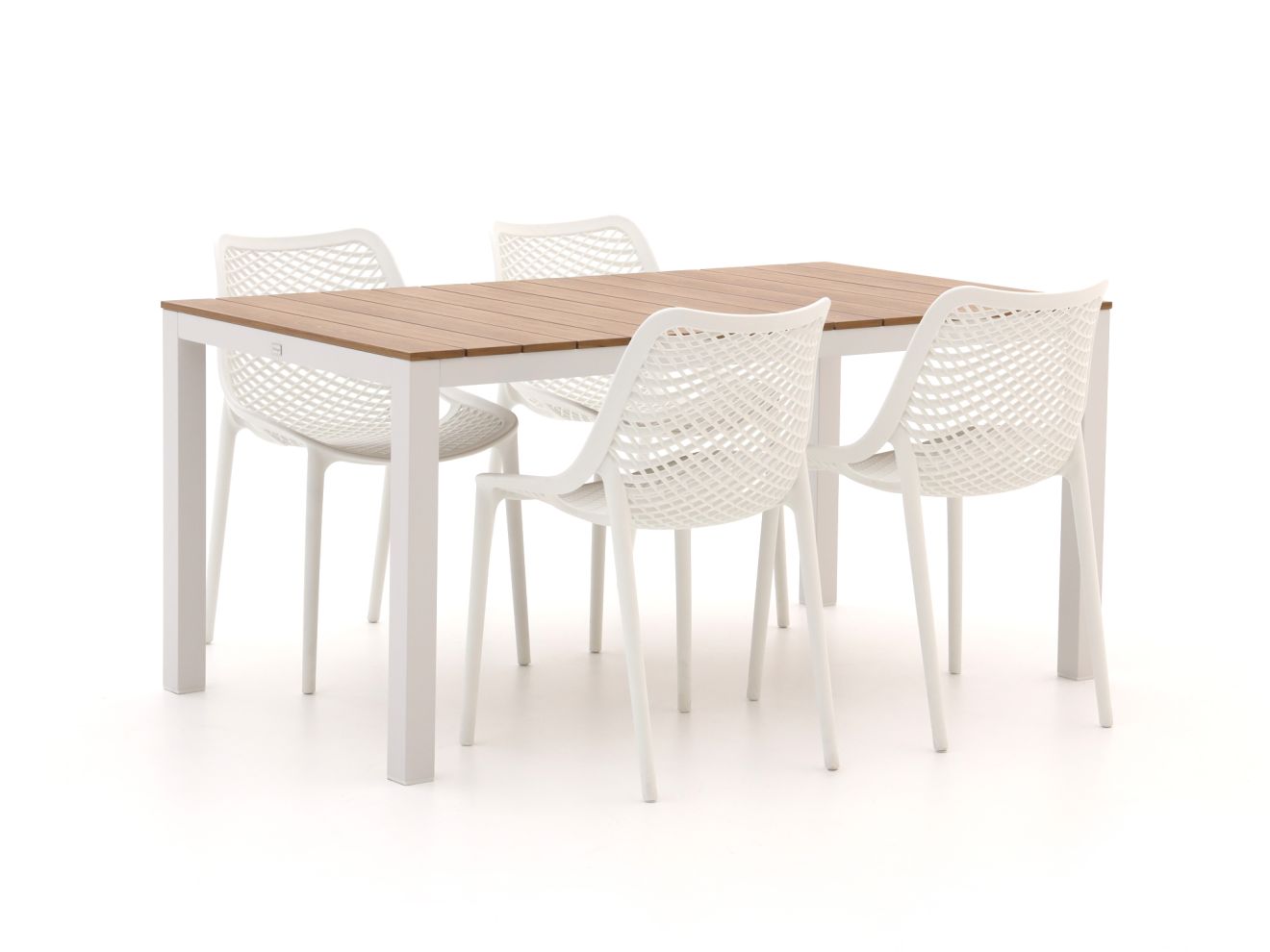 Forza Ripi/Fidenza 160 cm Gartenmöbel-Set 5-Teilig Stapelbar