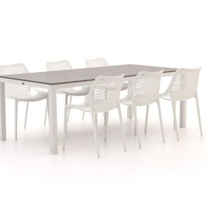 Forza Ripi/Fidenza 220 cm Gartenmöbel-Set 7-teilig stapelbar