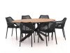 Forza Ripi/Fidenza 220 cm oval Gartenmöbel-Set 7-teilig stapelbar
