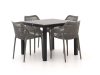 Forza Ripi/Fidenza 90 cm Gartenmöbel-Set 5-Teilig Stapelbar