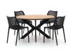 Forza Ripi/Fidenza ø 149 cm Gartenmöbel-Set 5-teilig stapelbar