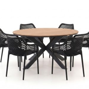 Forza Ripi/Fidenza ø 149 cm Gartenmöbel-Set 7-teilig stapelbar