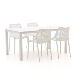 Forza Ripi/Menzano 160 cm Gartenmöbel-Set 5-teilig stapelbar
