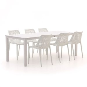 Forza Ripi/Menzano 220 cm Gartenmöbel-Set 7-teilig stapelbar
