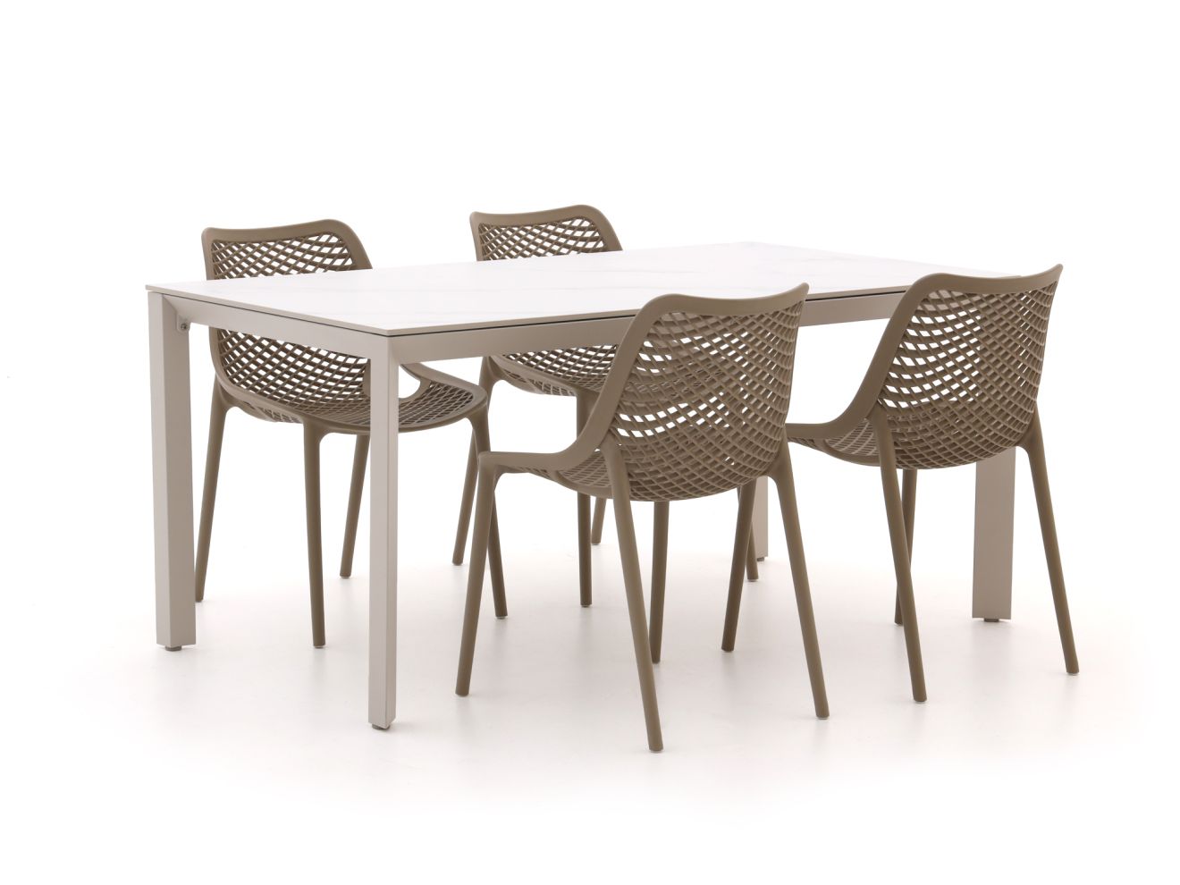 Forza Ripi/Sestino 160 cm Gartenmöbel-Set 5-teilig stapelbar