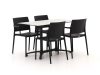 Forza Sile/Canzo 120 cm Gartenmöbel-Set 5-teilig stapelbar klappbar
