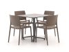 Forza Sile/Canzo 80 cm Gartenmöbel-Set 5-teilig stapelbar klappbar