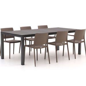 Forza Sile/Fidenza 220 cm Gartenmöbel-Set 7-teilig stapelbar