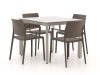 Forza Sile/Sestino 90 cm Gartenmöbel-Set 5-teilig stapelbar
