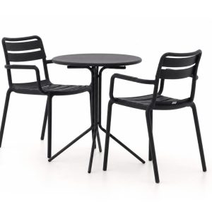 Forza Vico/Aziano ø 60 cm Gartenmöbel-Set 3-teilig stapelbar