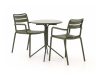 Forza Vico/Aziano ø 60 cm Gartenmöbel-Set 3-teilig stapelbar