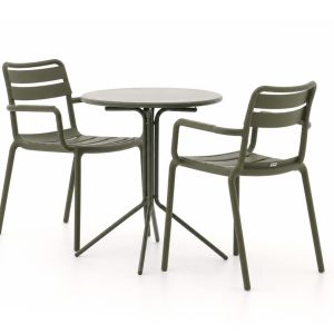Forza Vico/Aziano ø 60 cm Gartenmöbel-Set 3-teilig stapelbar