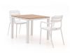 Forza Vico/Fidenza 90 cm Gartenmöbel-Set 3-teilig stapelbar