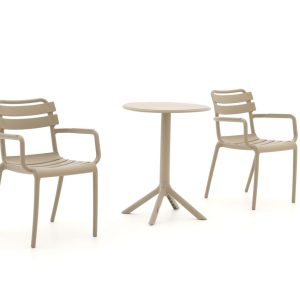 Forza Vico/Rieti ø 60 cm Balkon-Set 3-teilig