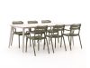 Forza Vico/Sora 145 cm Gartenmöbel-Set 7-teilig stapelbar