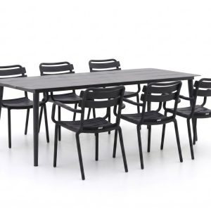 Forza Vico/Sora 220 cm Gartenmöbel-Set 7-teilig stapelbar