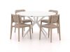 Forza Xitta/Sora ø 127 cm Gartenmöbel-Set 5-teilig
