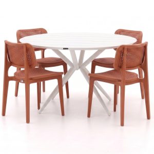 Forza Xitta/Sora ø 127 cm Gartenmöbel-Set 5-teilig