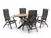 Hartman Da Vinci/Stephanie 200 cm Gartenmöbel-Set 5-teilig verstellbar