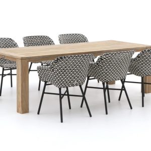Hartman Delphine/ROUGH-X 240 cm Gartenmöbel-Set 7-teilig