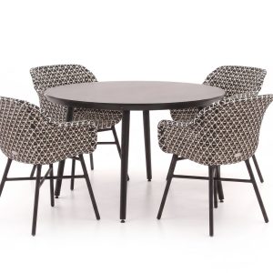 Hartman Delphine/Sophie Studio ø 128 cm Gartenmöbel-Set 5-teilig