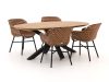 Hartman Delphine/Stephanie 200 cm Gartenmöbel-Set 5-teilig