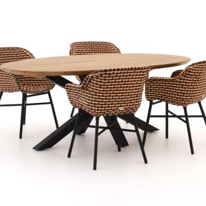 Hartman Delphine/Stephanie 200 cm Gartenmöbel-Set 5-teilig