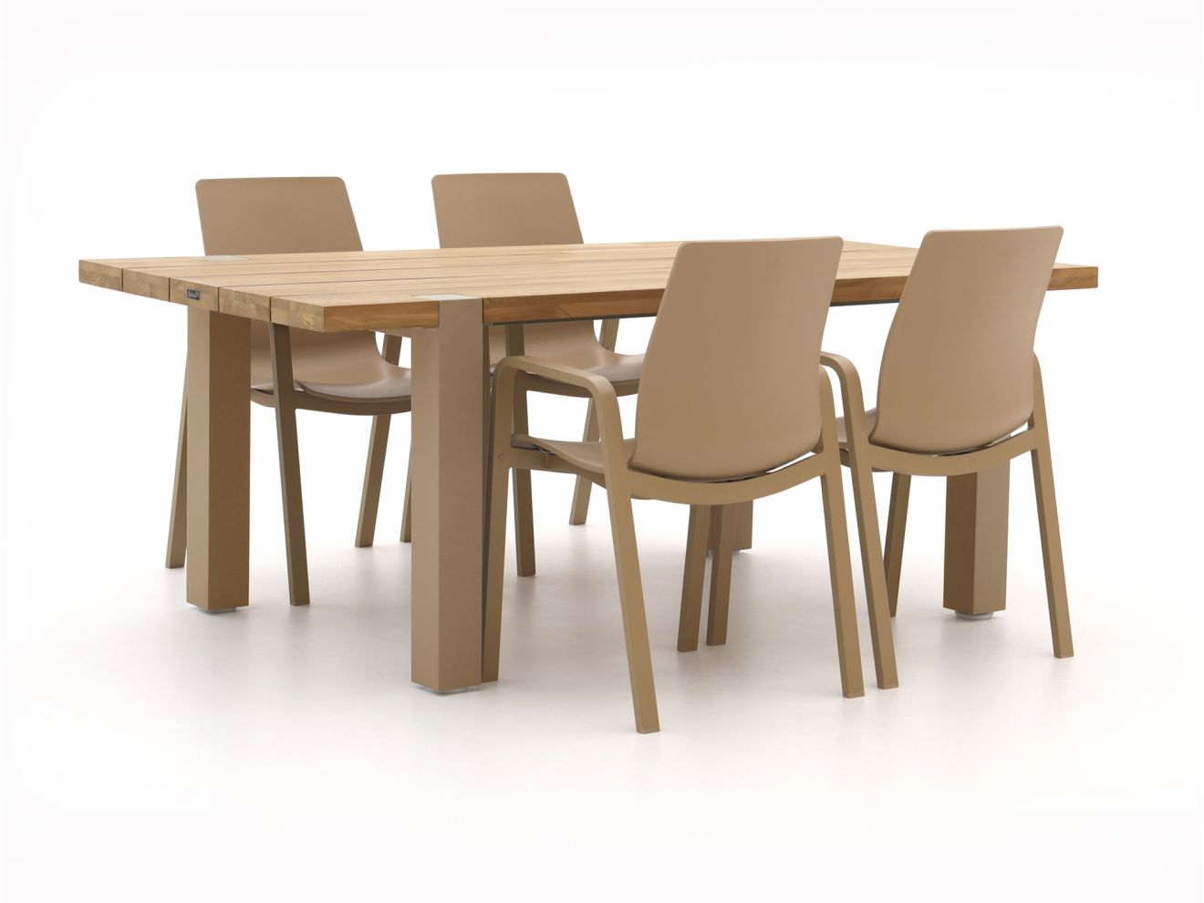 Hartman Flow/Almeria 200 cm Gartenmöbel-Set 5-teilig