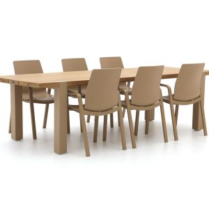 Hartman Flow/Almeria 280 cm Gartenmöbel-Set 7-teilig