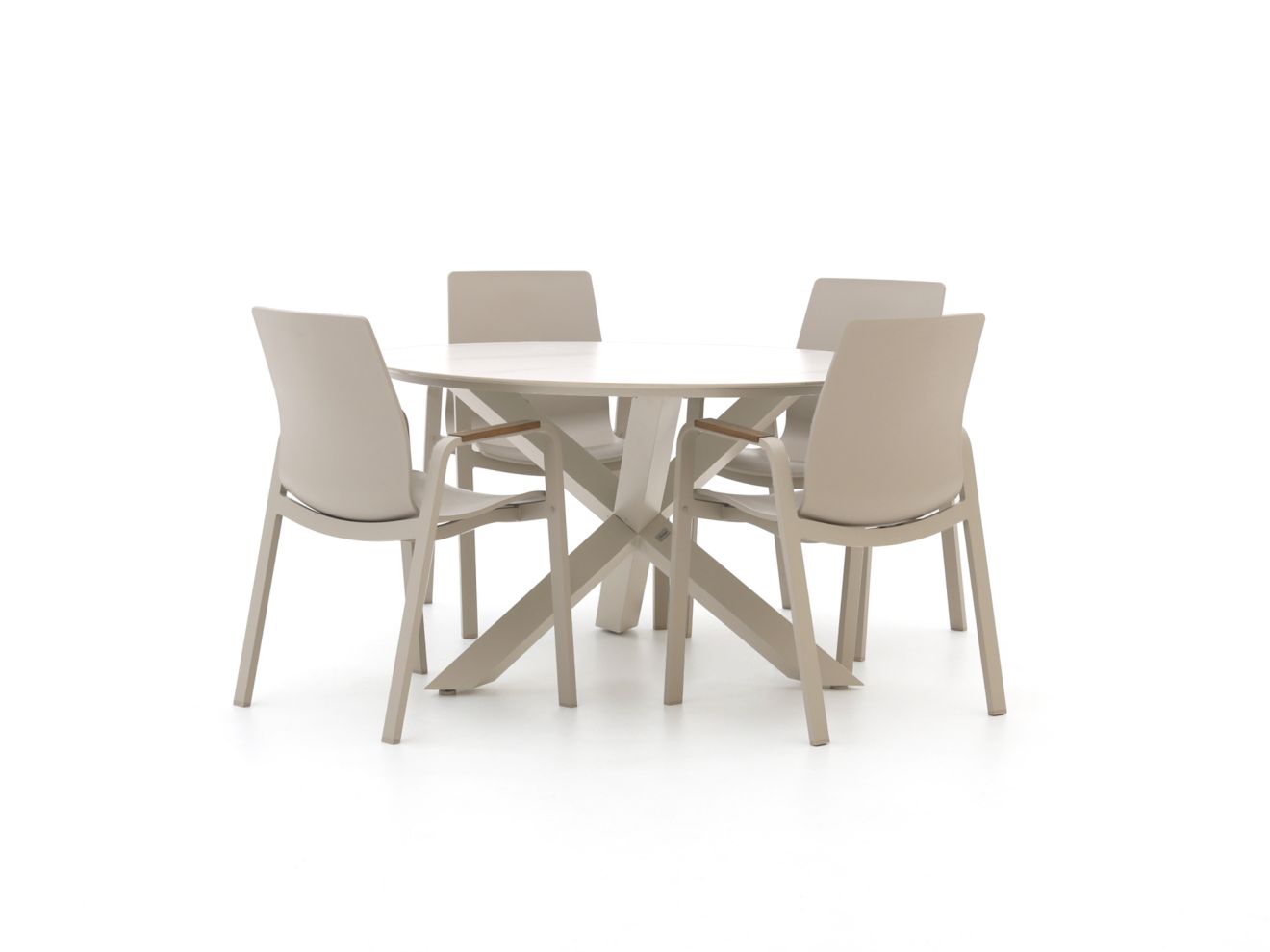 Hartman Flow/Lodola ø 130 cm Gartenmöbel-Set 5-teilig