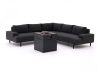 Hartman Lucas/Cosibrixx 60 cm Ecklounge-Set mit Feuertisch 3-teilig