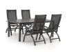 Hartman Primo/Fidenza 183 cm Gartenmöbel-Set 5-teilig verstellbar