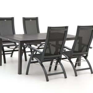 Hartman Primo/Fidenza 183 cm Gartenmöbel-Set 5-teilig verstellbar