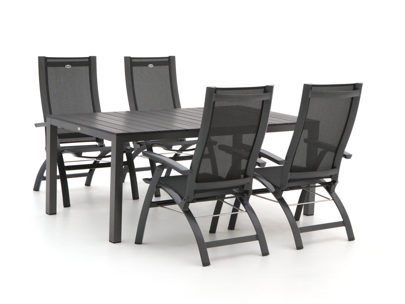 Hartman Primo/Fidenza 183 cm Gartenmöbel-Set 5-teilig verstellbar