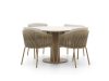 Hartman Sevilla/Girona ø  120 cm Gartenmöbel-Set 5-teilig