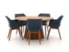 Hartman Sophie Studio/Santa Severina ø 150 cm Gartenmöbel-Set 6-teilig