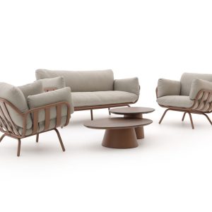Hartman Toscana Sessel-Sofa Lounge-Set 5-teilig