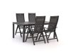 Hartman Troy/Fidenza 183 cm Gartenmöbel-Set 5-teilig verstellbar