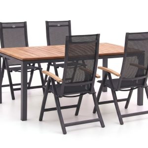Hartman Troy/Linosa 180 cm Gartenmöbel-Set 5-teilig verstellbar
