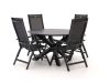 Hartman Troy/Lodola ø 130 cm Gartenmöbel-Set 5-teilig verstellbar