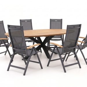 Hartman Troy/Stephanie 240 cm Gartenmöbel-Set 7-teilig verstellbar