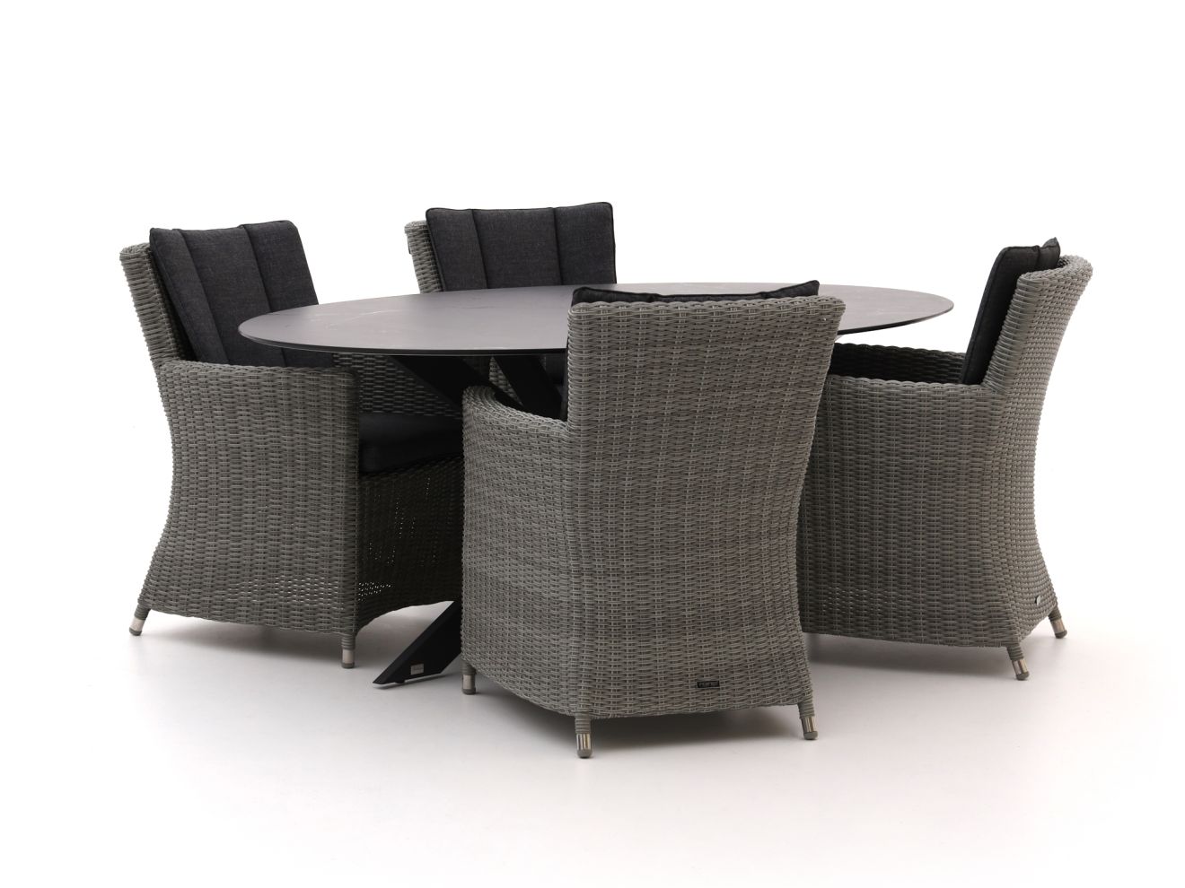 Intenso Adriano/Furato ellips 200 cm Gartenmöbel-Set 5-Teilig