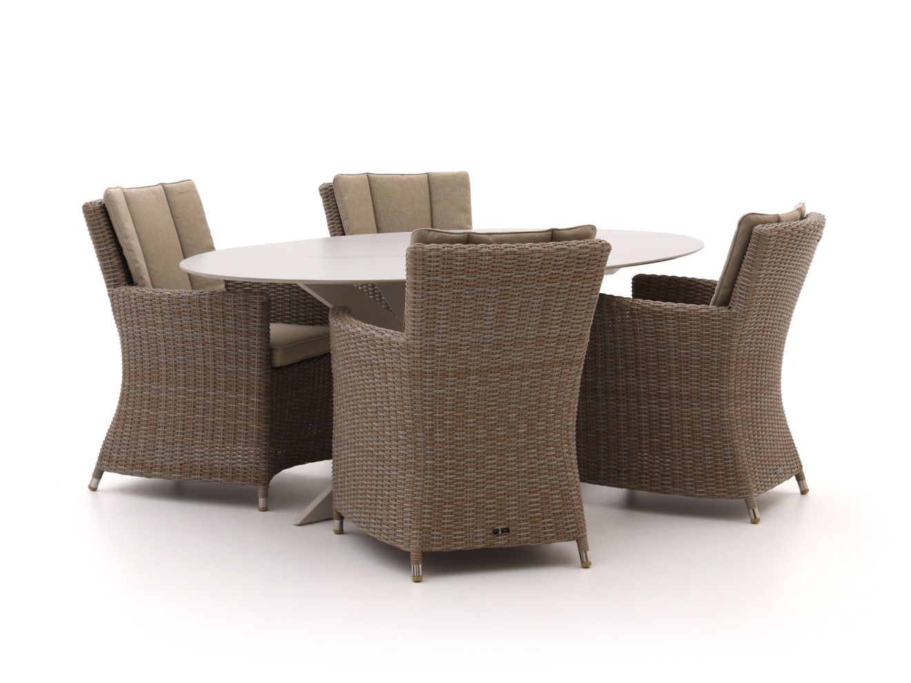 Intenso Adriano/Furato ellips 200 cm Gartenmöbel-Set 5-Teilig
