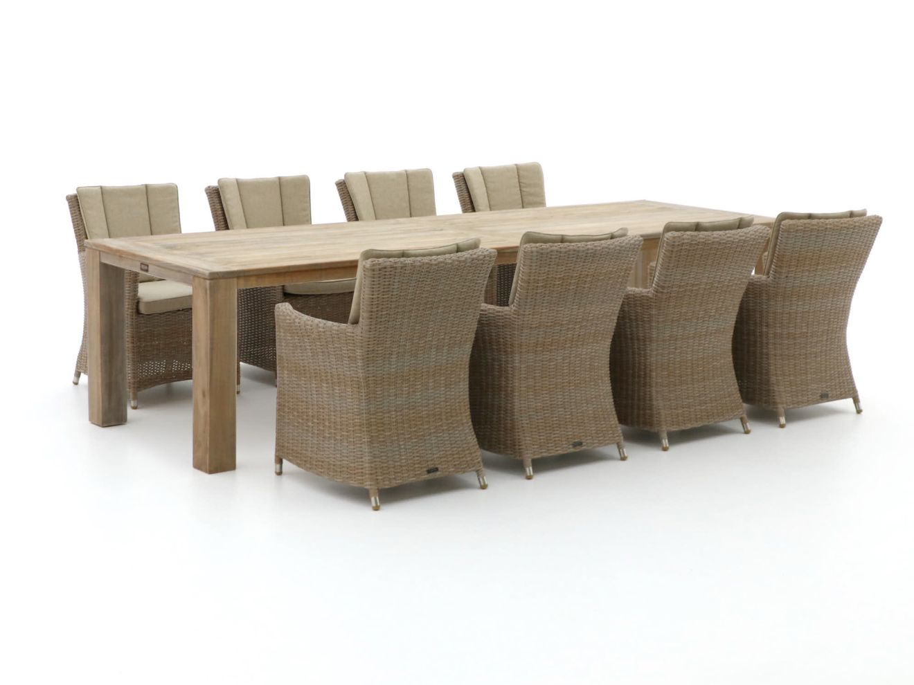 Intenso Adriano/ROUGH-X 320 cm Gartenmöbel-Set 9-teilig
