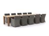 Intenso Adriano/ROUGH-X 400 cm Gartenmöbel-Set 11-teilig